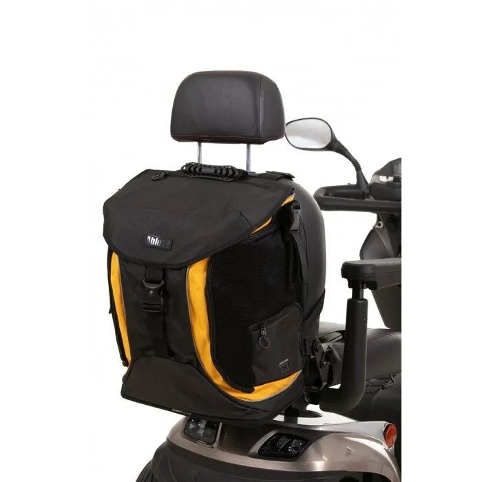 able2  Torba Go rolstoel & scootmobieltas zwart/geel