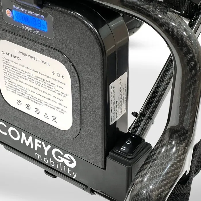 ComfyGO Phoenix Carbon Fiber Elektrische Rolstoel – Lichtgewicht, Opvouwbaar & Reisklaar
