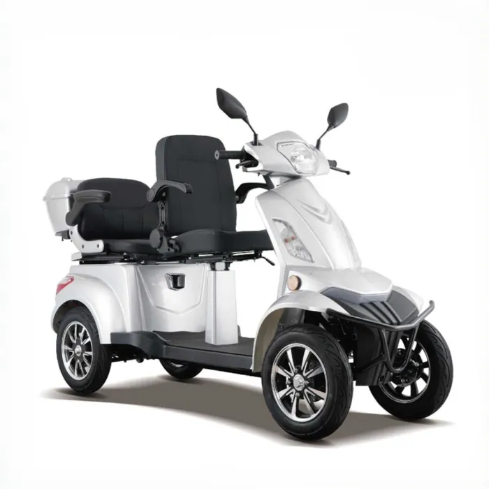 Mega-Mobility Scootmobiel Q6 DUO 4 Wiel Zilver