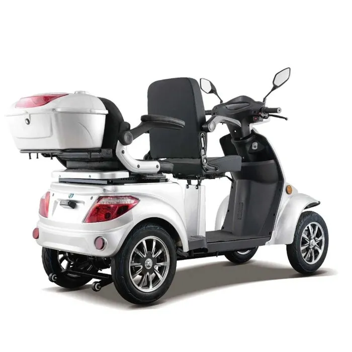Mega-Mobility Scootmobiel Q6 DUO 4 Wiel Zilver