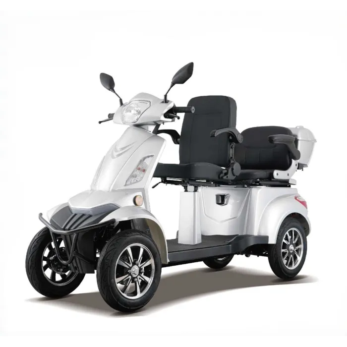Mega-Mobility Scootmobiel Q6 DUO 4 Wiel Zilver