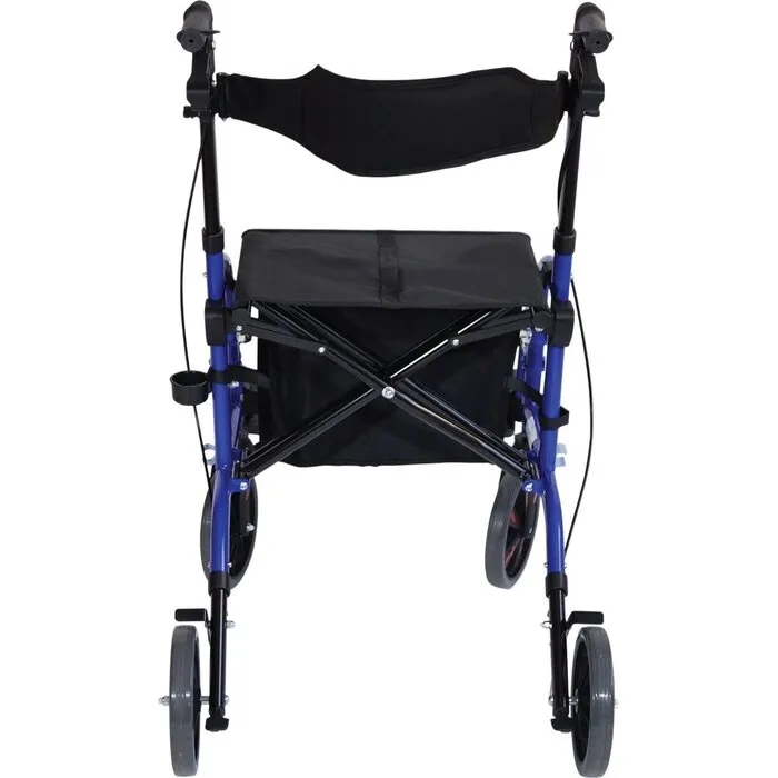 Mega-Mobility Rollator Duo Deluxe - Rollator en rolstoel in één