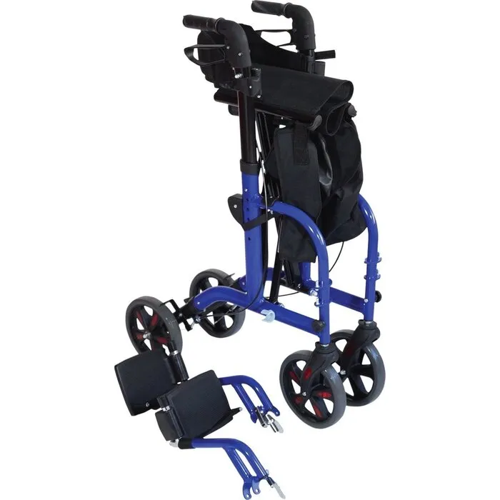 Mega-Mobility Rollator Duo Deluxe - Rollator en rolstoel in één