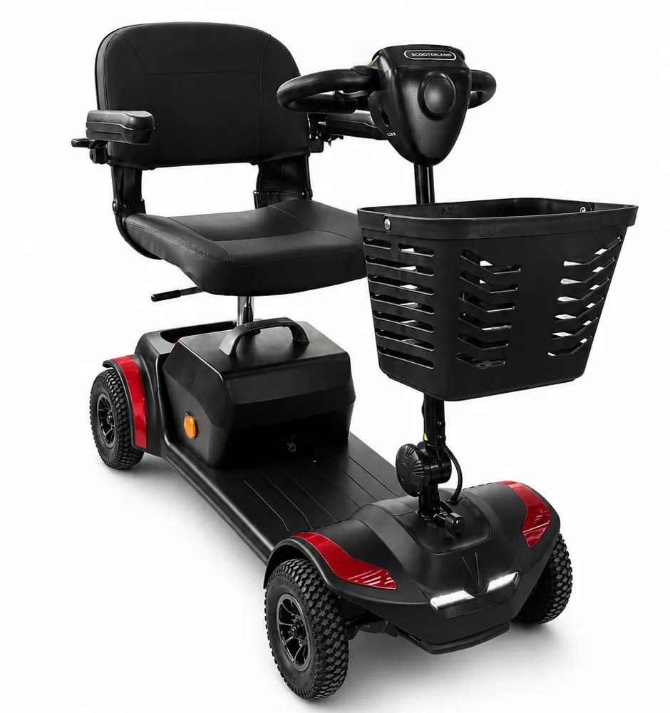 Mega-Mobility Mega Go Elite Max Scootmobiel – Luxe Opvouwbare Scootmobiel met Luchtbanden & Vering