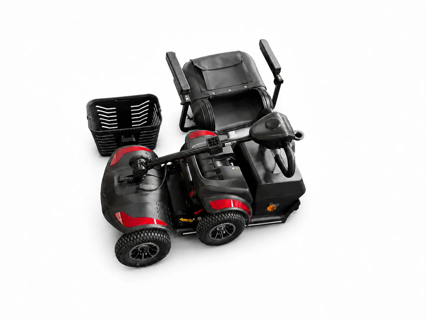 Mega-Mobility Mega Go Elite Max Scootmobiel – Luxe Opvouwbare Scootmobiel met Luchtbanden & Vering