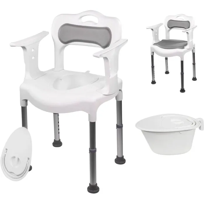 Mega-Mobility Mega Care Chair Douchestoel & Toiletstoel 2-in-1