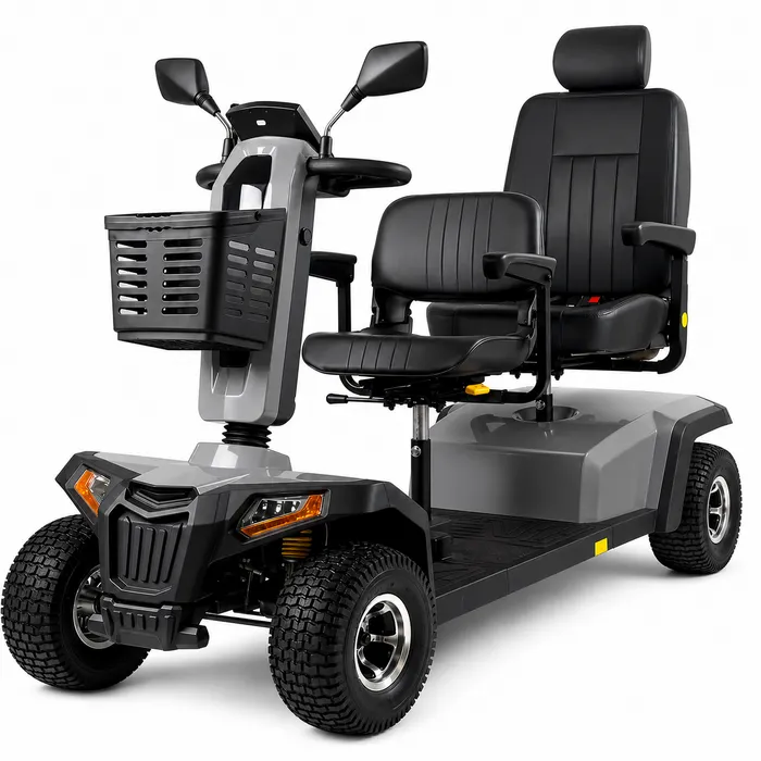 Mega-Mobility Mega 1400E Tandem Scootmobiel 2 Personen Limo All Terrain 70 km