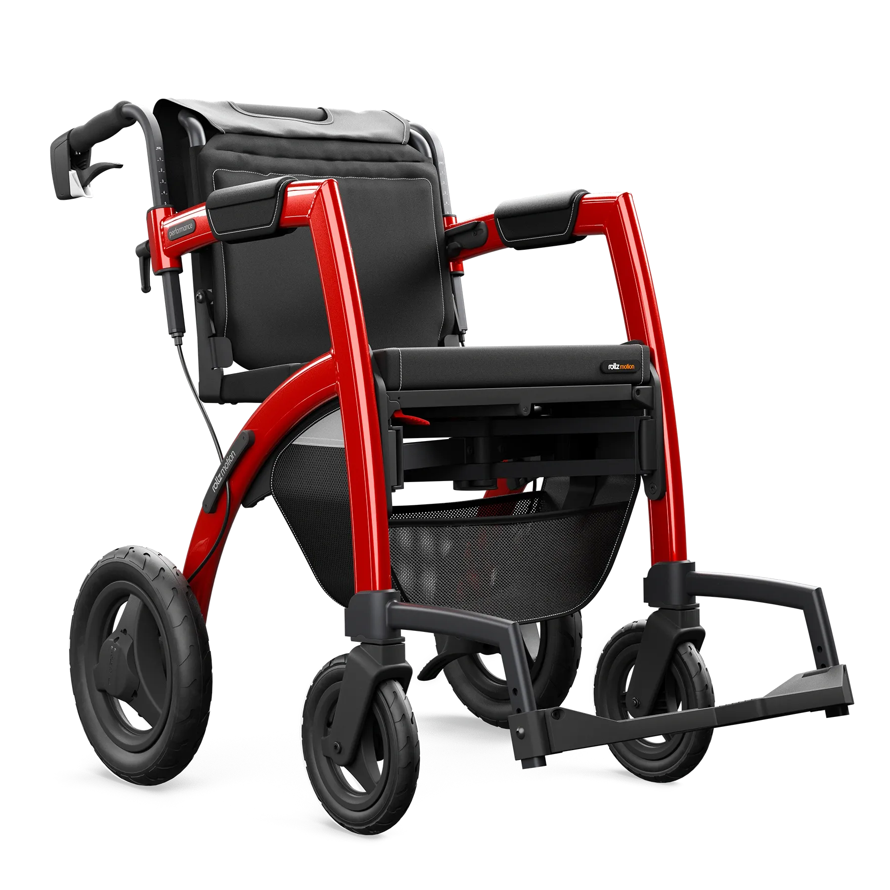 Rollz Rollz Motion Performance 2-in-1 Outdoor Rollator & Rolstoel