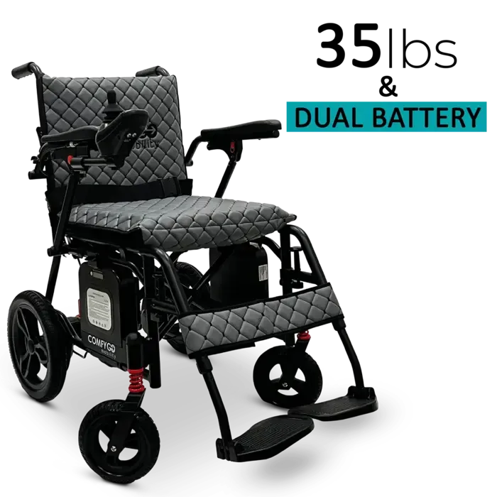 ComfyGO ComfyGO X-7 Lichtgewicht Opvouwbare Elektrische Rolstoel met Afstandsbediening