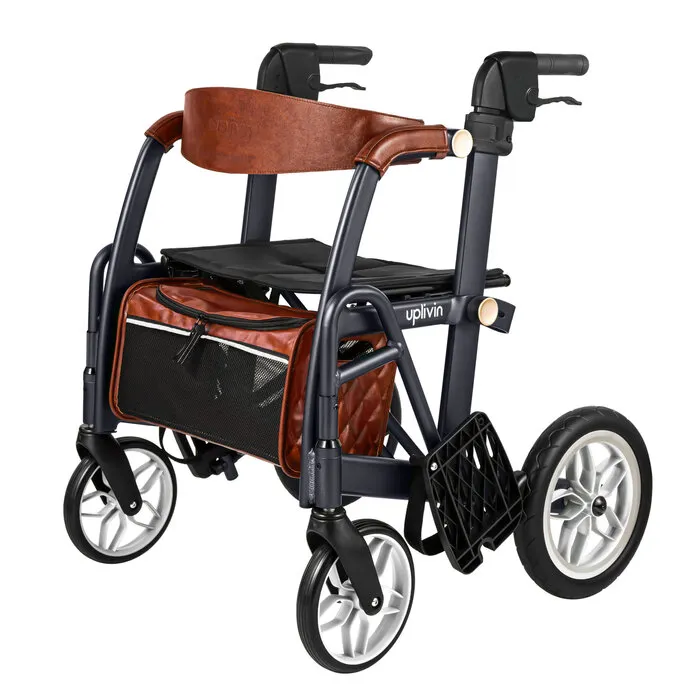 Uplivin Glide 2-in-1 Rollator en Transportstoel