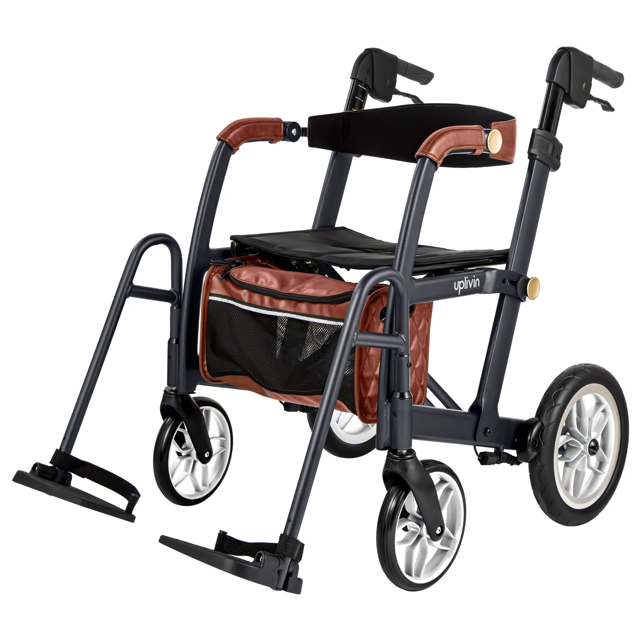 Uplivin Glide 2-in-1 Rollator en Transportstoel