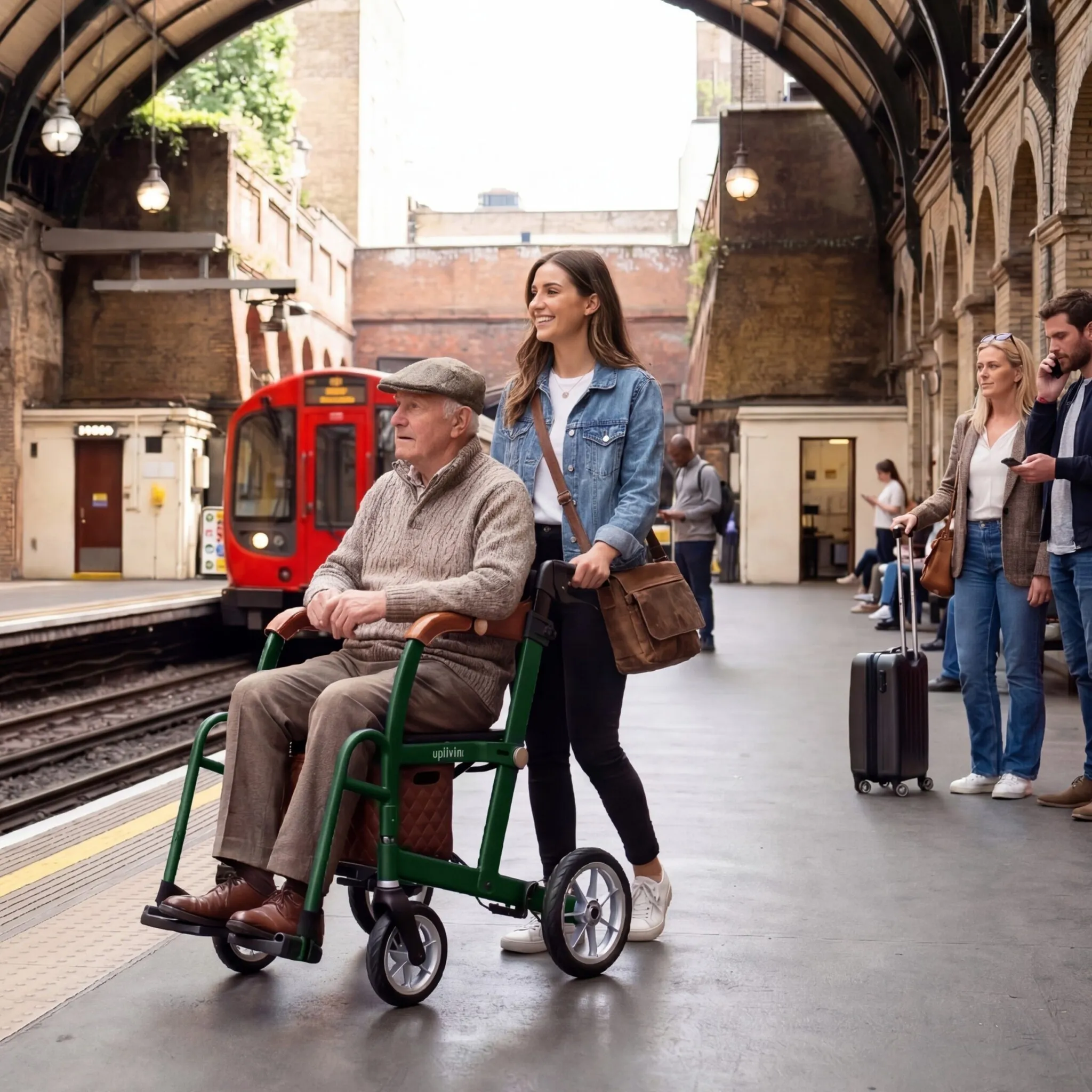 Uplivin Glide 2-in-1 Rollator en Transportstoel