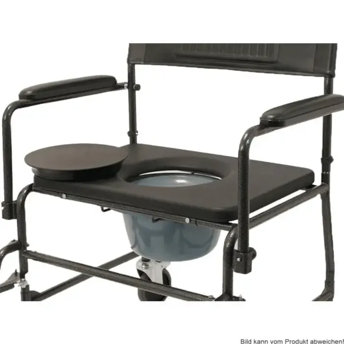 Drive Medical TRS 200 XXL – Extra Brede Toiletrolstoel met Zachte Zitting en Verrijdbare Voetsteunen