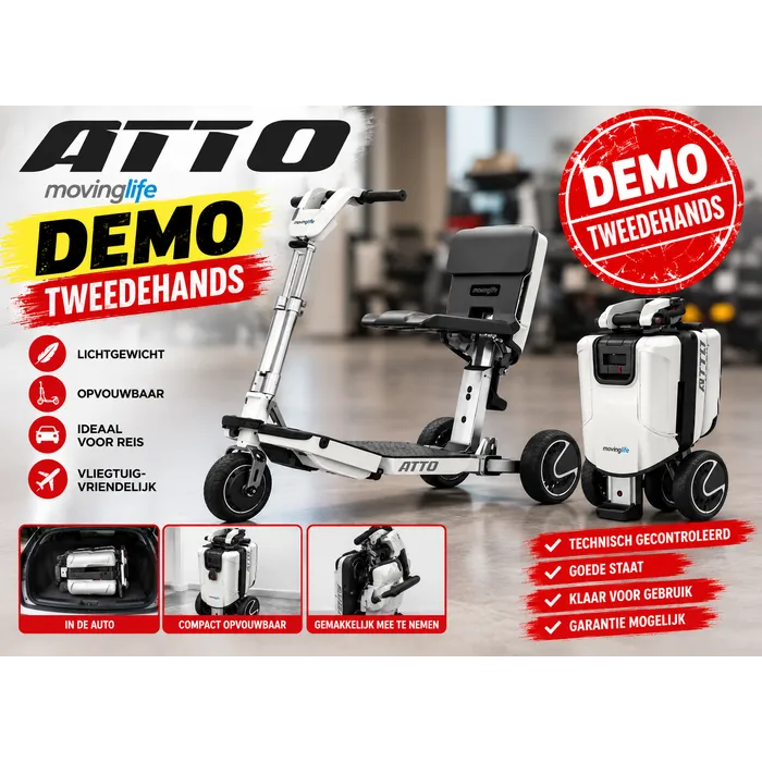 Moving Life Moving Life ATTO DEMO | Opvouwbare Scootmobiel