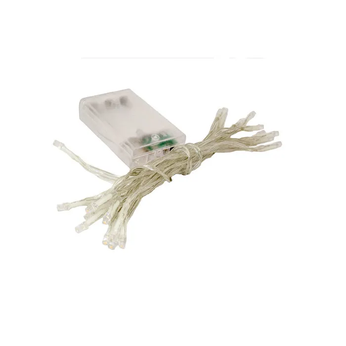 Lichtsnoer 2 Meter met 20 Leds warm wit - 3V