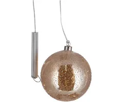 Gouden Glazen LED BOL - 15 cm "Snow"