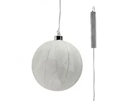 Glazen LED BOL - 15 cm "Leaf"