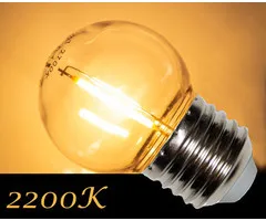 Amlux LED Filament kogellamp 1W - transparant - 2200K