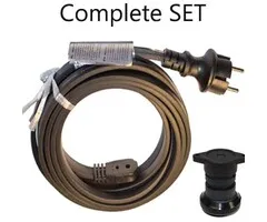 Amlux Prikkabel Doe-het-zelf Set - 20 meter Zwart