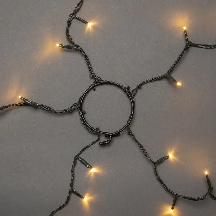 Konstsmide Kerstverlichting - LED lichtmantel 180cm met ring voor kerstboom - 5x 30 Amber witte LED lampjes