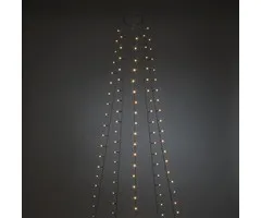 Konstsmide App gestuurde LED Lichtmantel voor kerstboom, 240cm 5 strengen van 40 extra warmwitte LED, met multifunctie