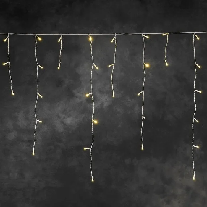 Konstsmide Konstsmide kerstverlichting ijspegel lichtslinger met 336 LED - extra warm wit 20,79 meter - App control