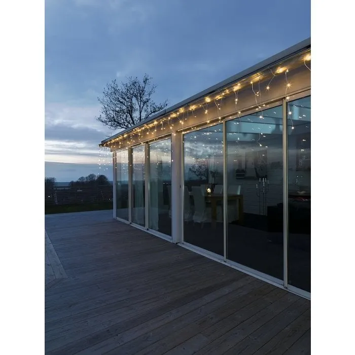 Konstsmide Konstsmide kerstverlichting ijspegel lichtslinger met 336 LED - extra warm wit 20,79 meter - App control