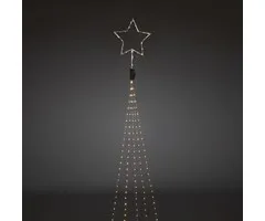 Konstsmide LED kerstverlichting boommantel met ster - 7,35 meter warm wit