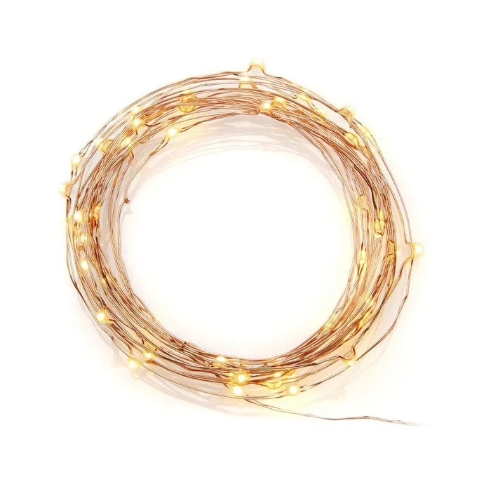 Konstsmide Konstsmide kerstverlichting - LED lichtsnoer met 200 zeer kleine zeer warm witte lampjes voor buiten en binnen