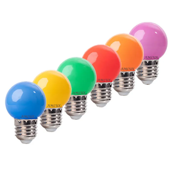 Amlux Set 30 gekleurde LED lampen - 6 kleuren