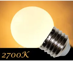 LED kogellamp 2W - witte kap - E27 warm wit - dimbaar