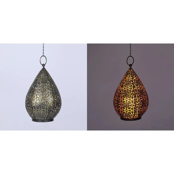 Luxform Accu/USB oplaadbare Oriental Palmyra tafel/hanglamp