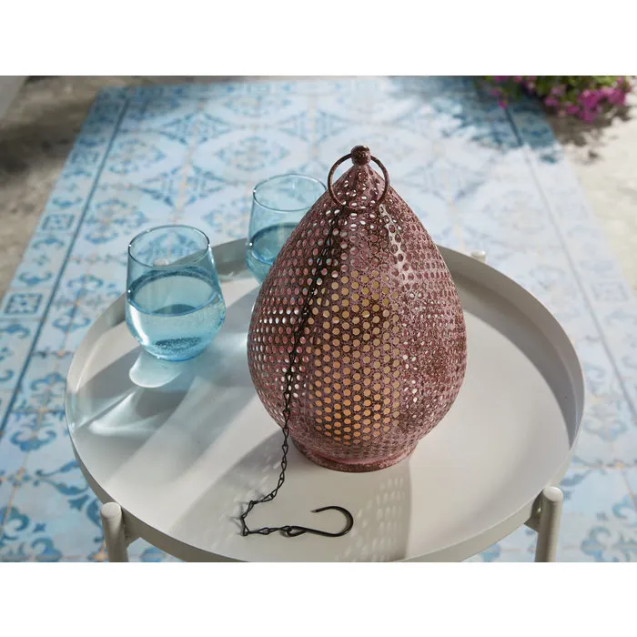 Luxform Accu/USB oplaadbare Marokkaanse stijl Tripolis tafel/hanglamp