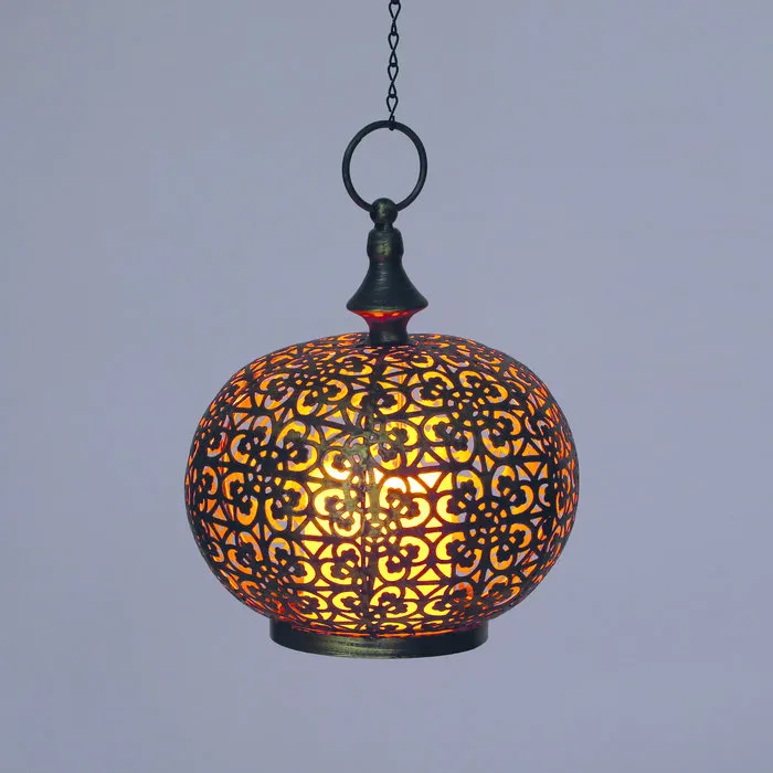 Luxform Accu/USB oplaadbare Marokkaanse stijl Tarsus tafel/hanglamp