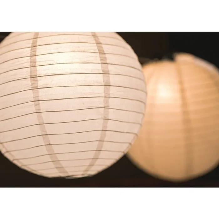 Amlux Rode lampion voor buiten Ø25cm