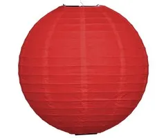 Amlux Rode lampion voor buiten Ø25cm