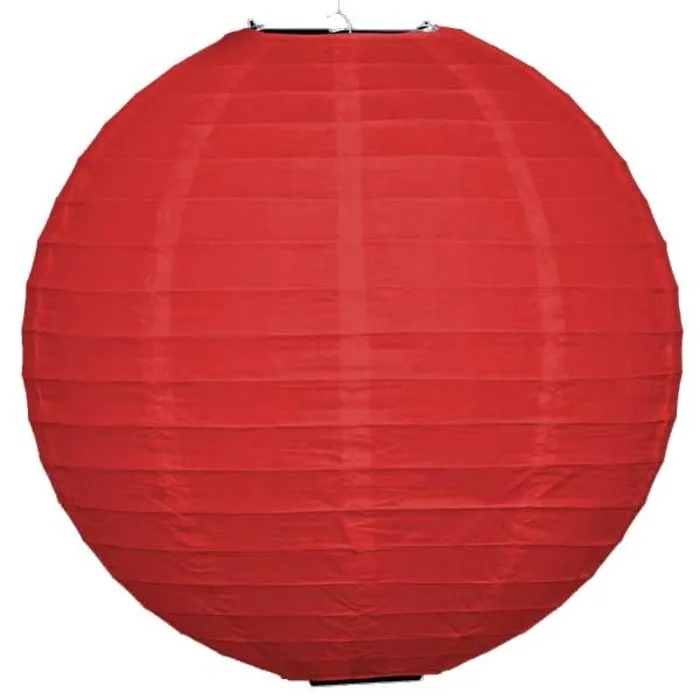 Amlux Rode lampion voor buiten Ø25cm