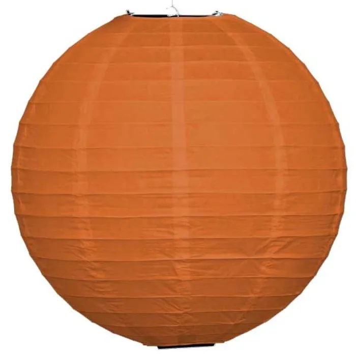 Amlux Oranje lampion voor buiten Ø25cm