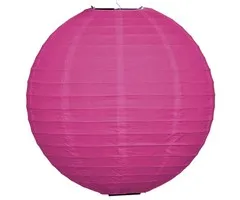 Fuchsia roze lampion voor buiten Ø35cm
