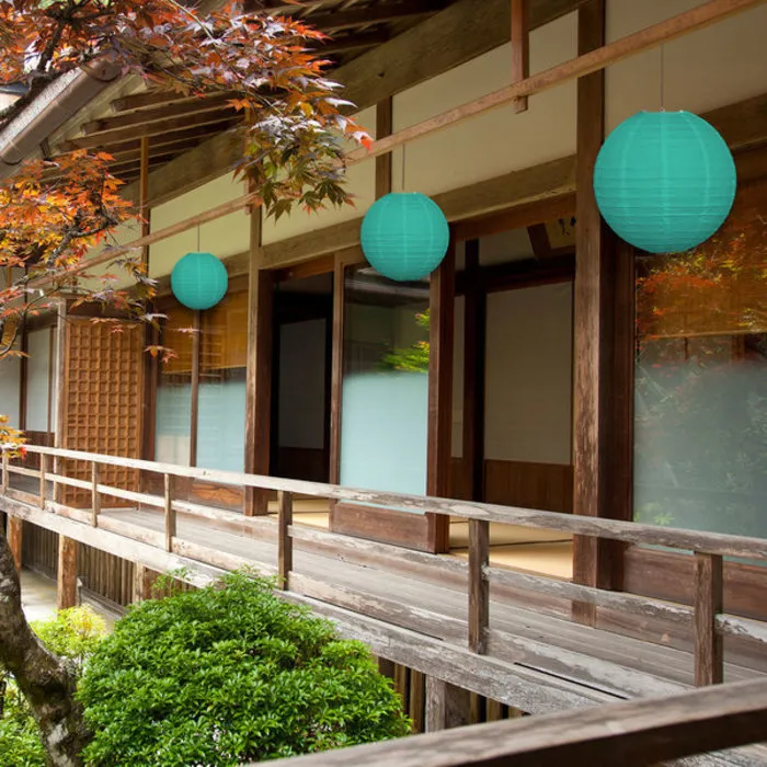 Lichtgroene lampion voor buiten Ø35cm