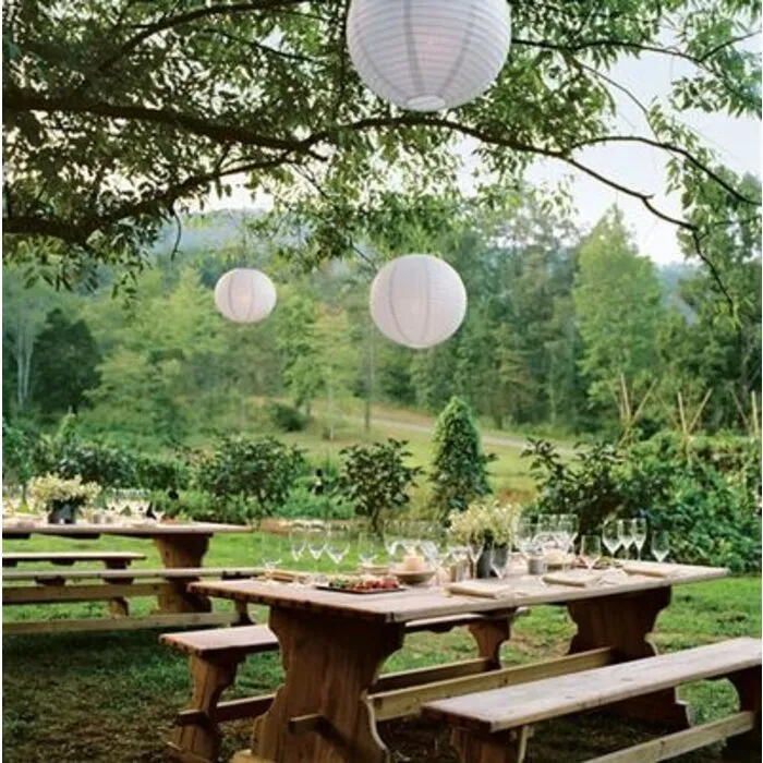 Donkerblauwe lampion voor buiten Ø25cm