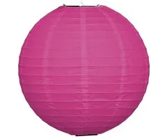 Fuchsia roze lampion voor buiten Ø25cm