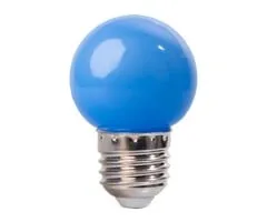 Amlux LED kogellamp - 1W E27 Blauw - Dimbaar