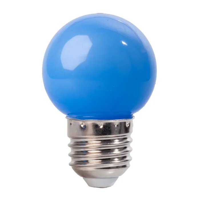 Amlux LED kogellamp - 1W E27 Oranje Blauw - Dimbaar