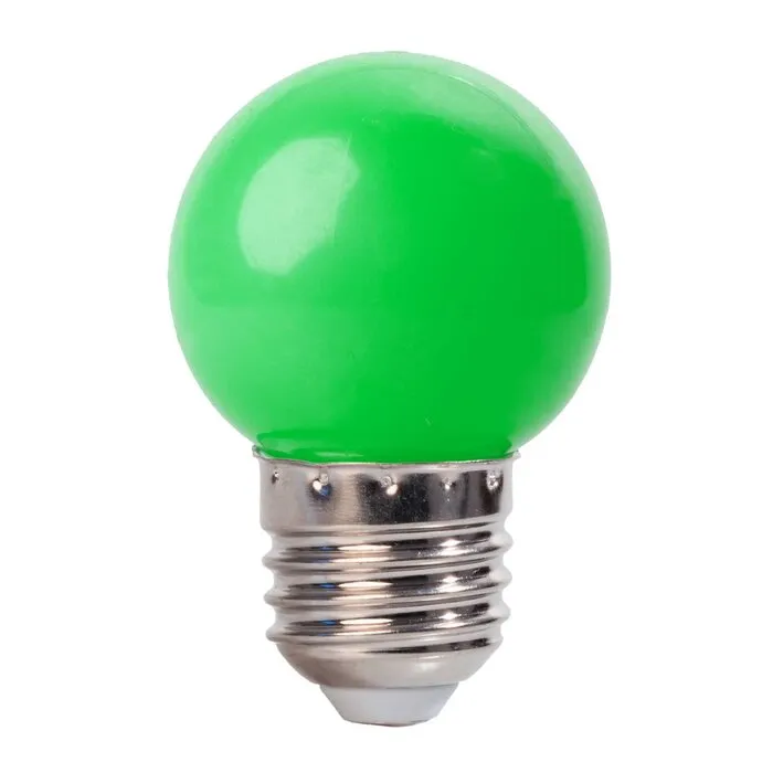 LED kogellamp - 1W E27 Oranje Groen - Dimbaar