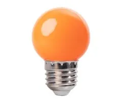 LED kogellamp - 1W E27 Oranje - Dimbaar