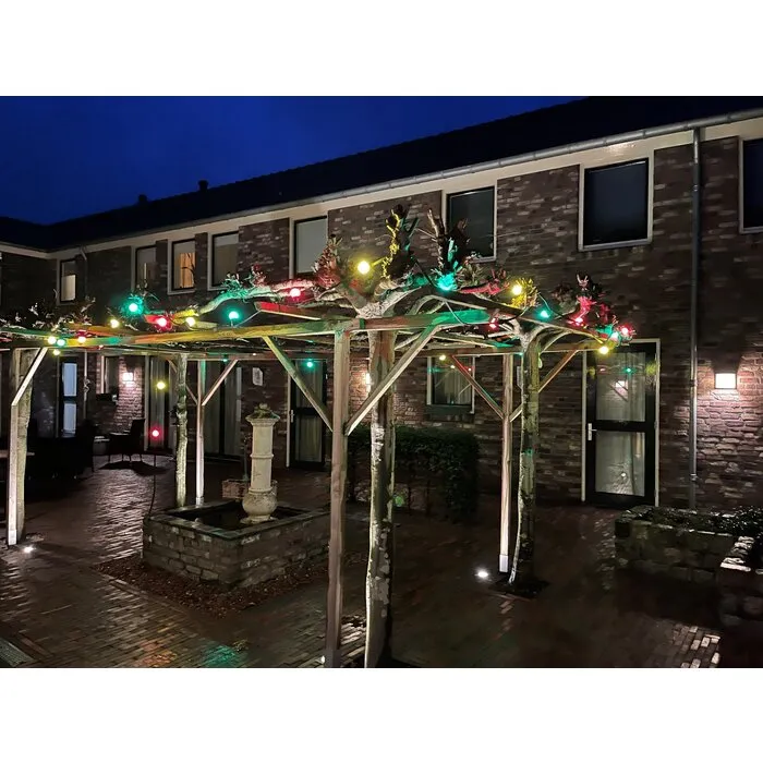 Amlux Set 10 gekleurde golfbal LED lampen - 5 kleuren