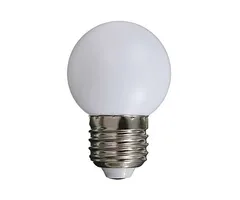 LED kogellamp 1W - witte kap - E27 warm wit-2700K - Dimbaar