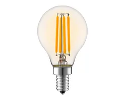 E14 dimbare LED filament lamp met amber glas | 3.5W 2700K