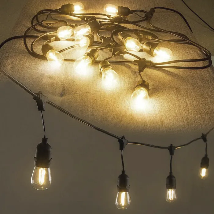 Amlux Lichtsnoer 10 meter met 20 LED lampen  - 2700K